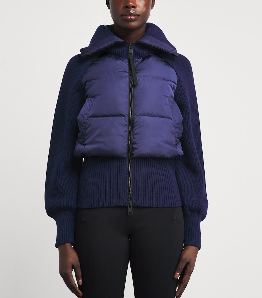 Canada Goose Navy Knitted HyBridge Astoria Jacket