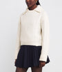 Beige Wool Sailor-Neck Sweater
