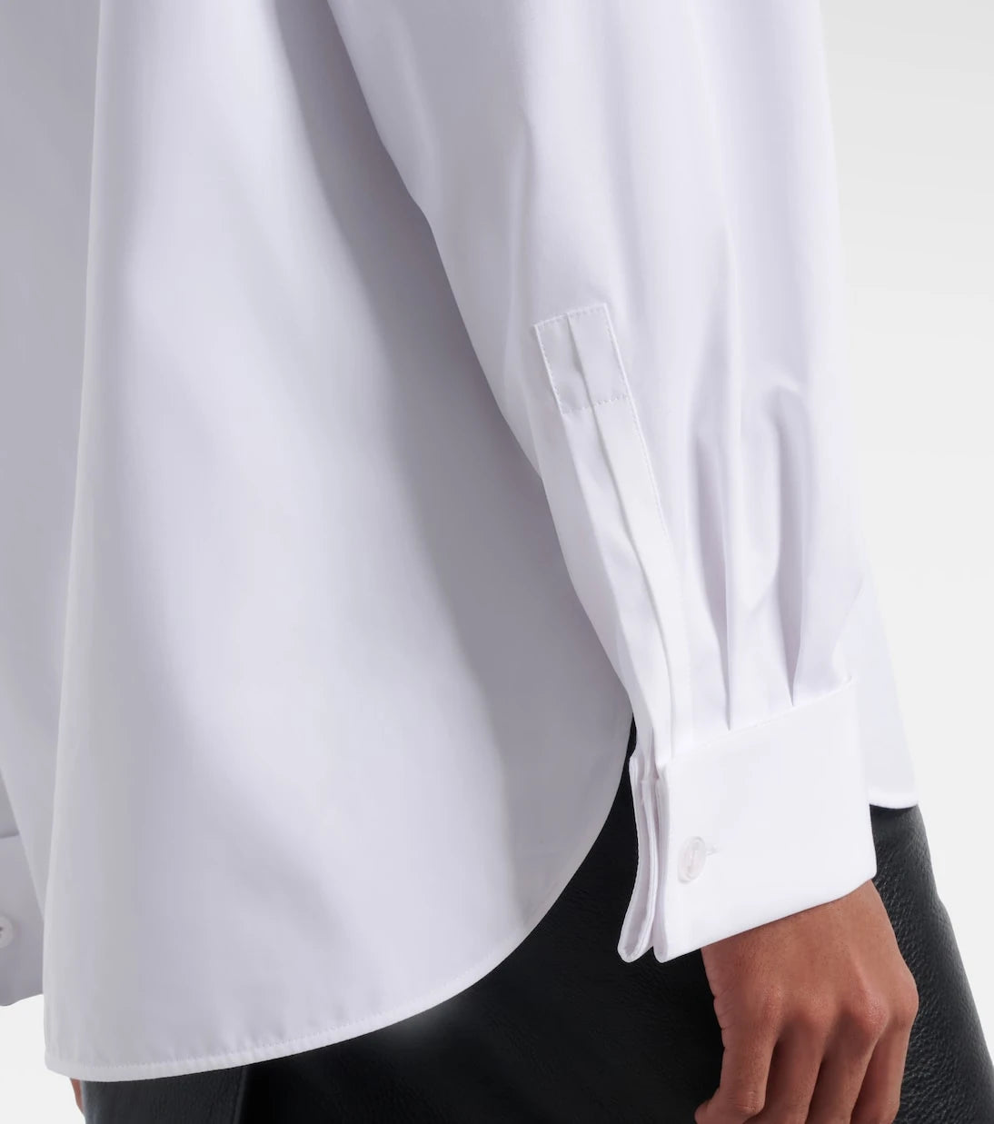 Saint Laurent - Tie-neck cotton poplin blouse