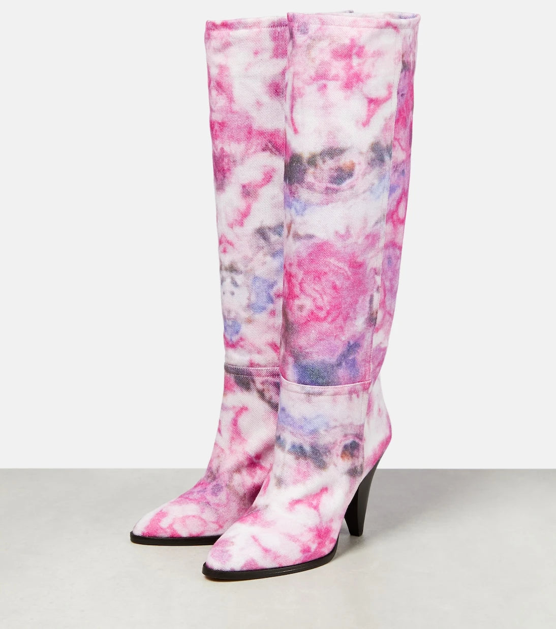 Isabel Marant - Ririo printed leather knee-high boots