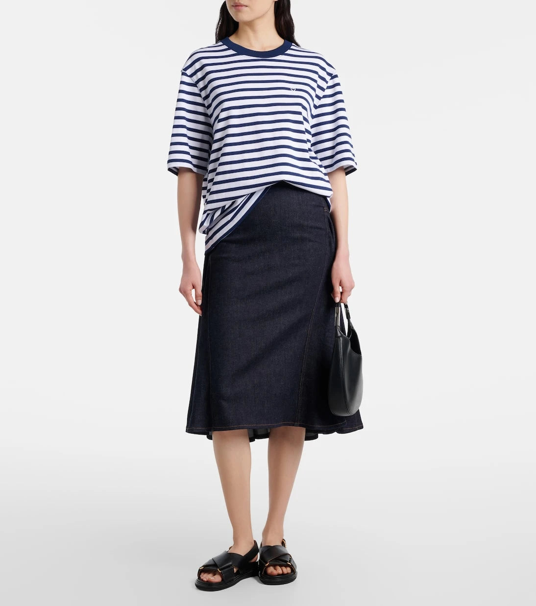 Ami Paris - Striped cotton jersey T-shirt