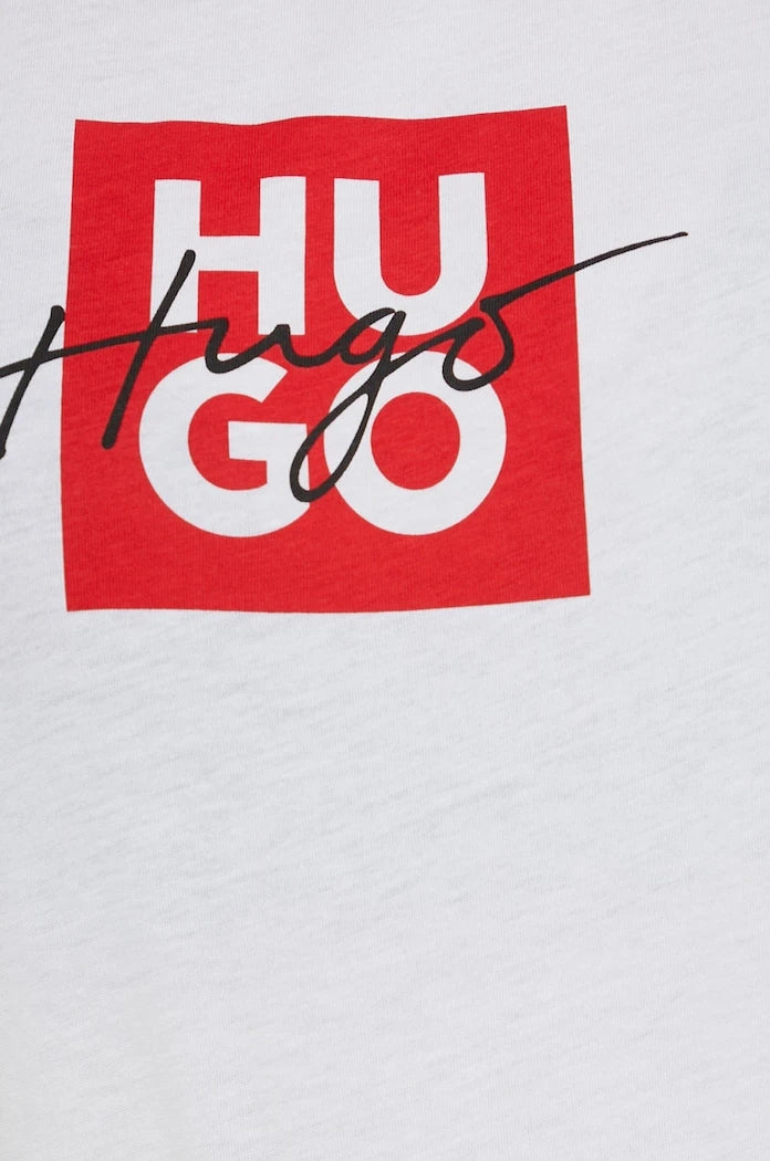 Памучна тениска HUGO Dashire_3