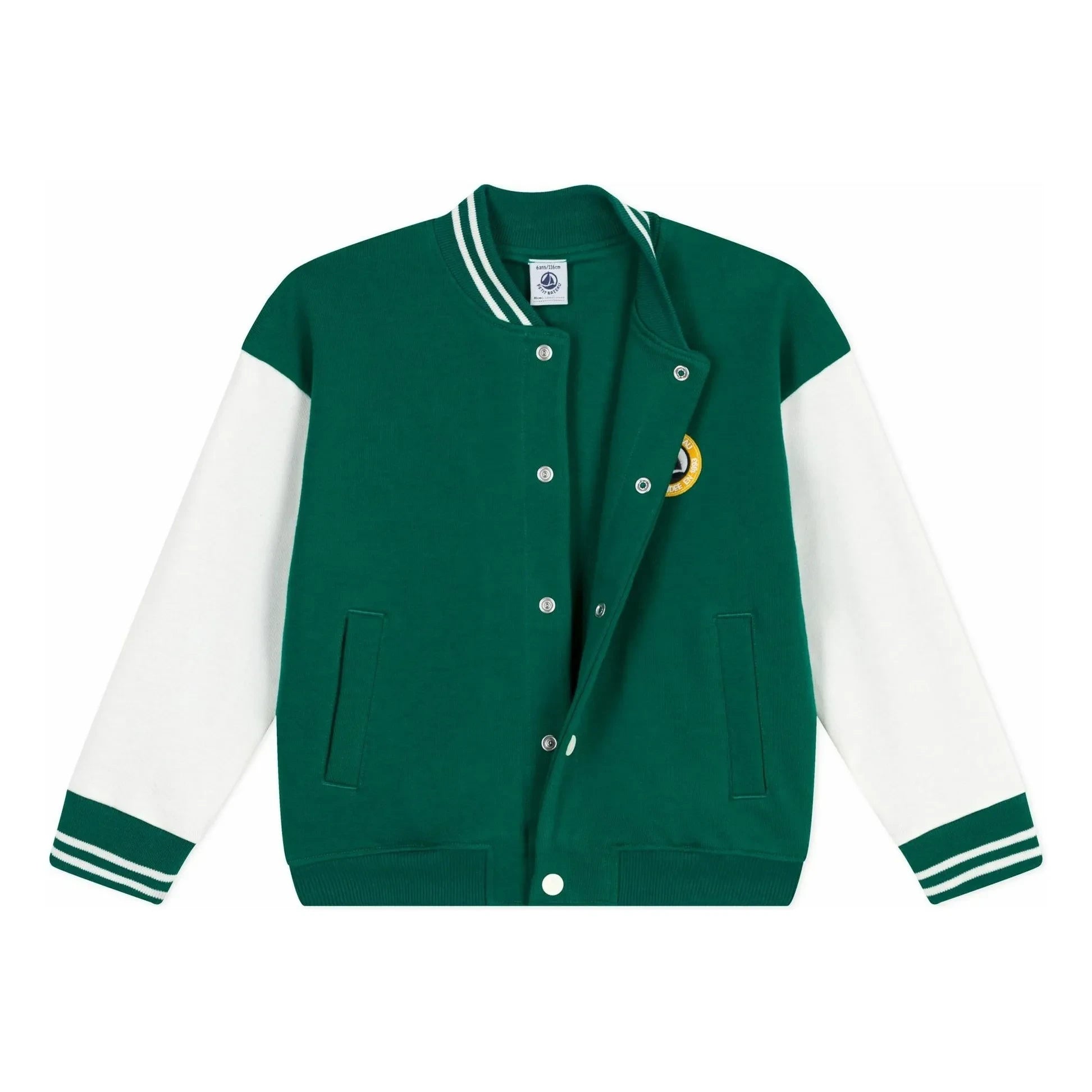 Petit Bateau - Teddy jacket | Chrome green