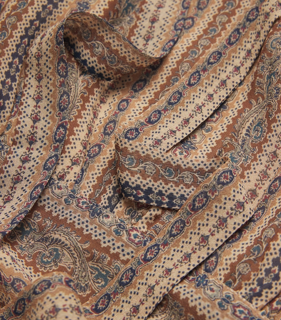 Silk Nantes Mini Dress BROWN MULTI