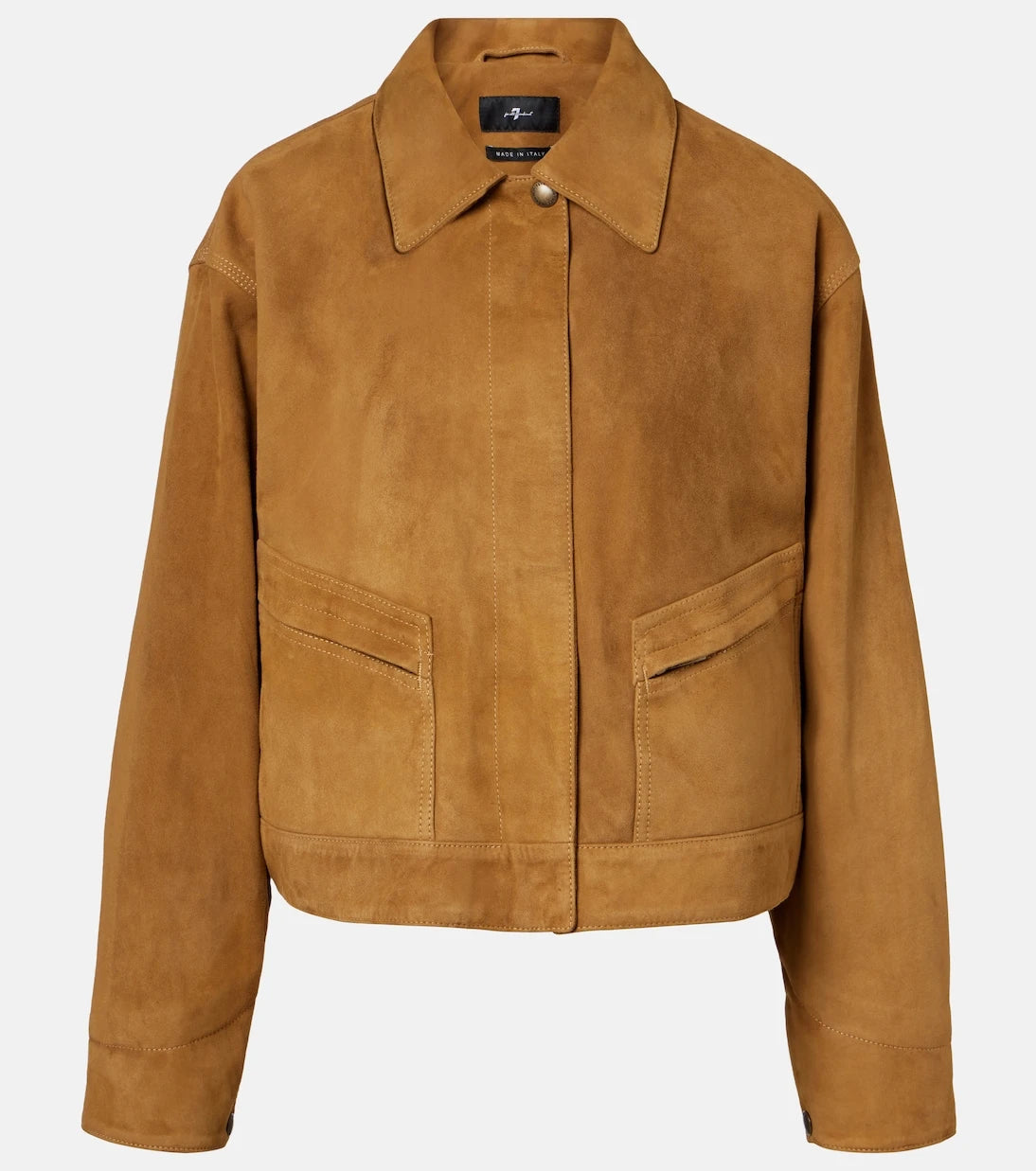 7 For All Mankind - Cropped suede jacket