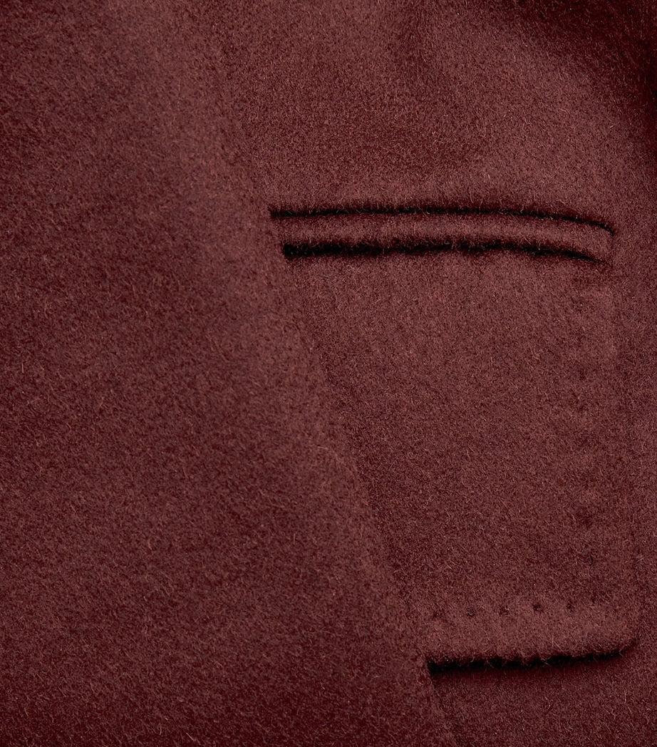 Red Camelwool Single-Breasted Blazer