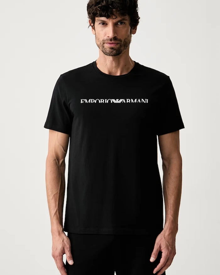 Emporio Armani Underwear pamuklu elastanlı erkek ev tişörtü