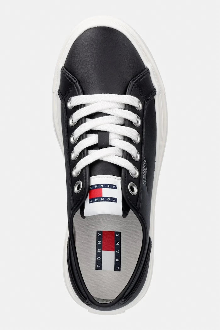 Tommy Jeans TJW FLATFORM SNEAKER LTR kadın deri düşük kesim sneaker