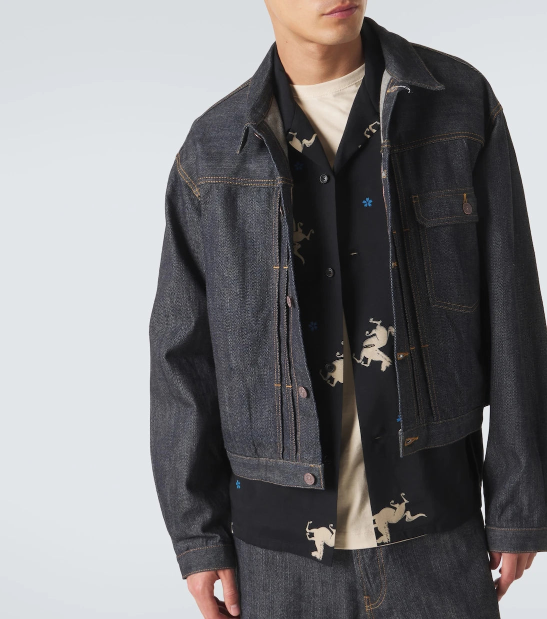 Visvim - قميص بولينج مطبوع كروسبي
