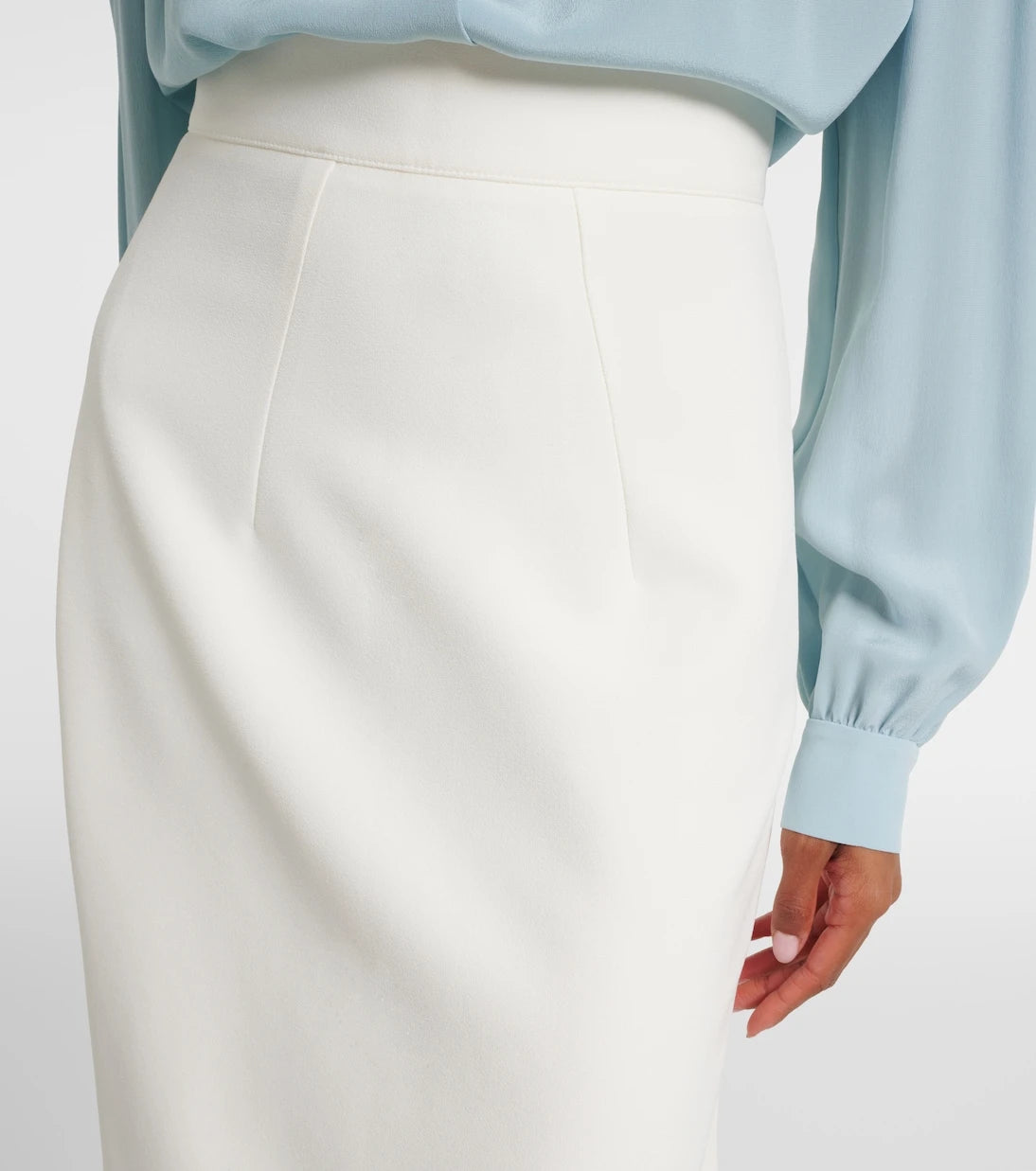 Safiyaa - Hokuku crêpe pencil skirt