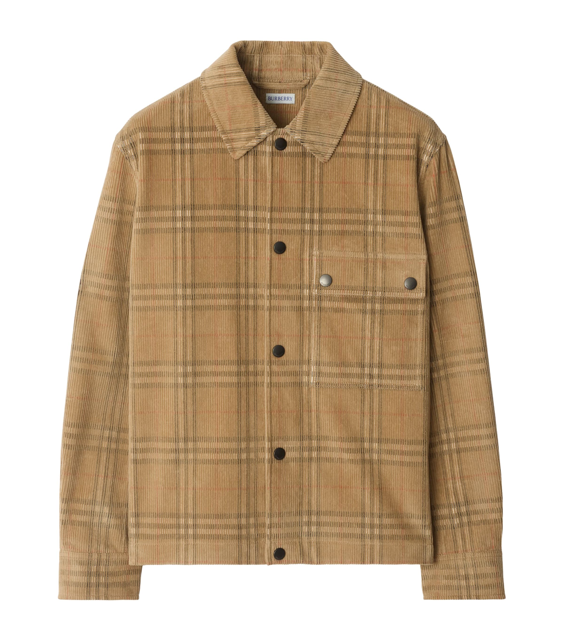 Burberry Beige Corduroy Check Overshirt