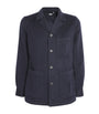 100HANDS Navy Cashmere Single-Breasted Jacket