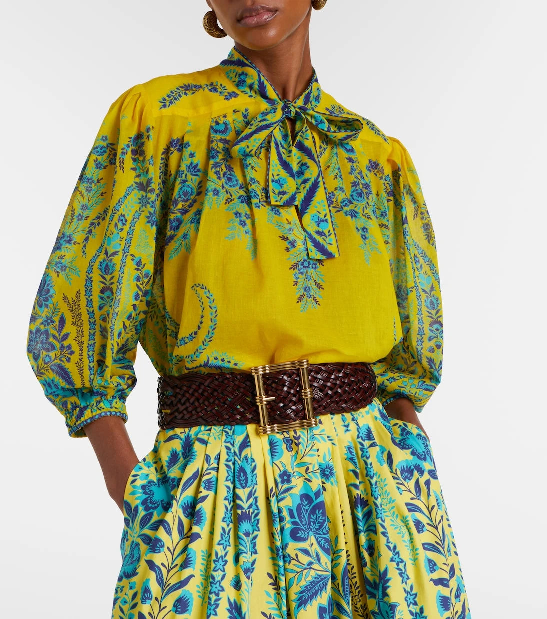 Etro - Floral cotton top
