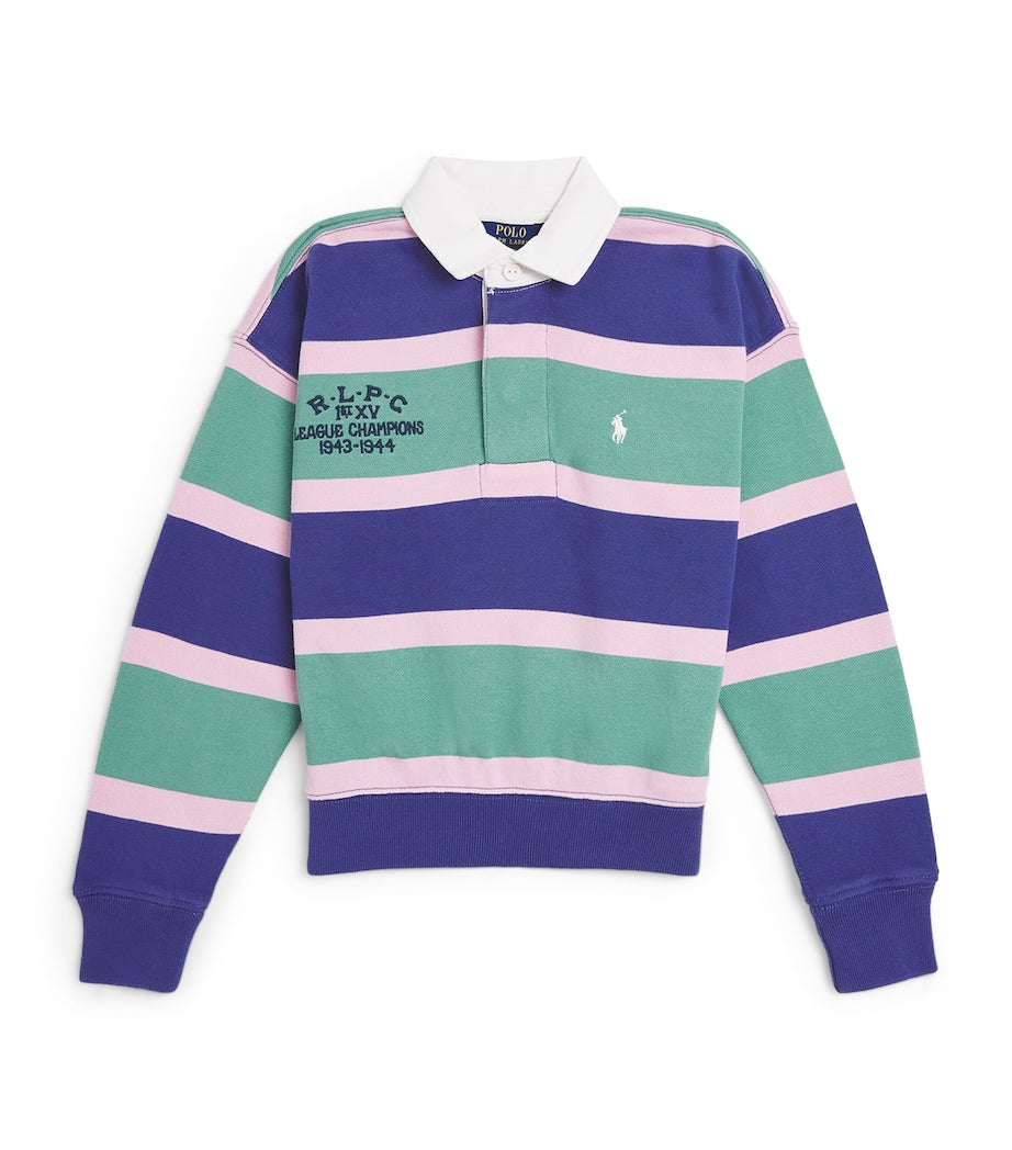 Ralph Lauren Kids Cotton Striped Polo Sweatshirt (7-14 Years)