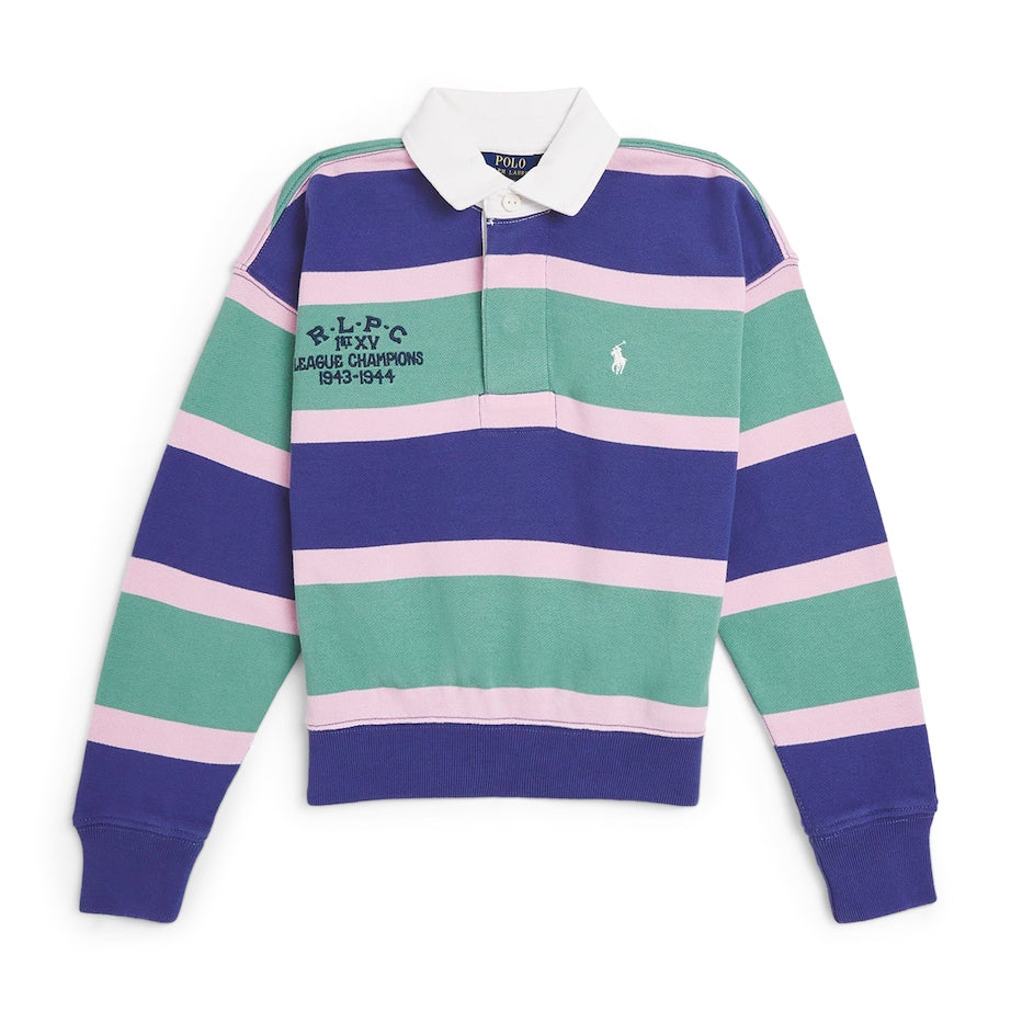 Ralph Lauren Kids Cotton Striped Polo Sweatshirt (7-14 Years)