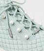 Jimmy Choo Turquoise Veles Knitted Sneakers