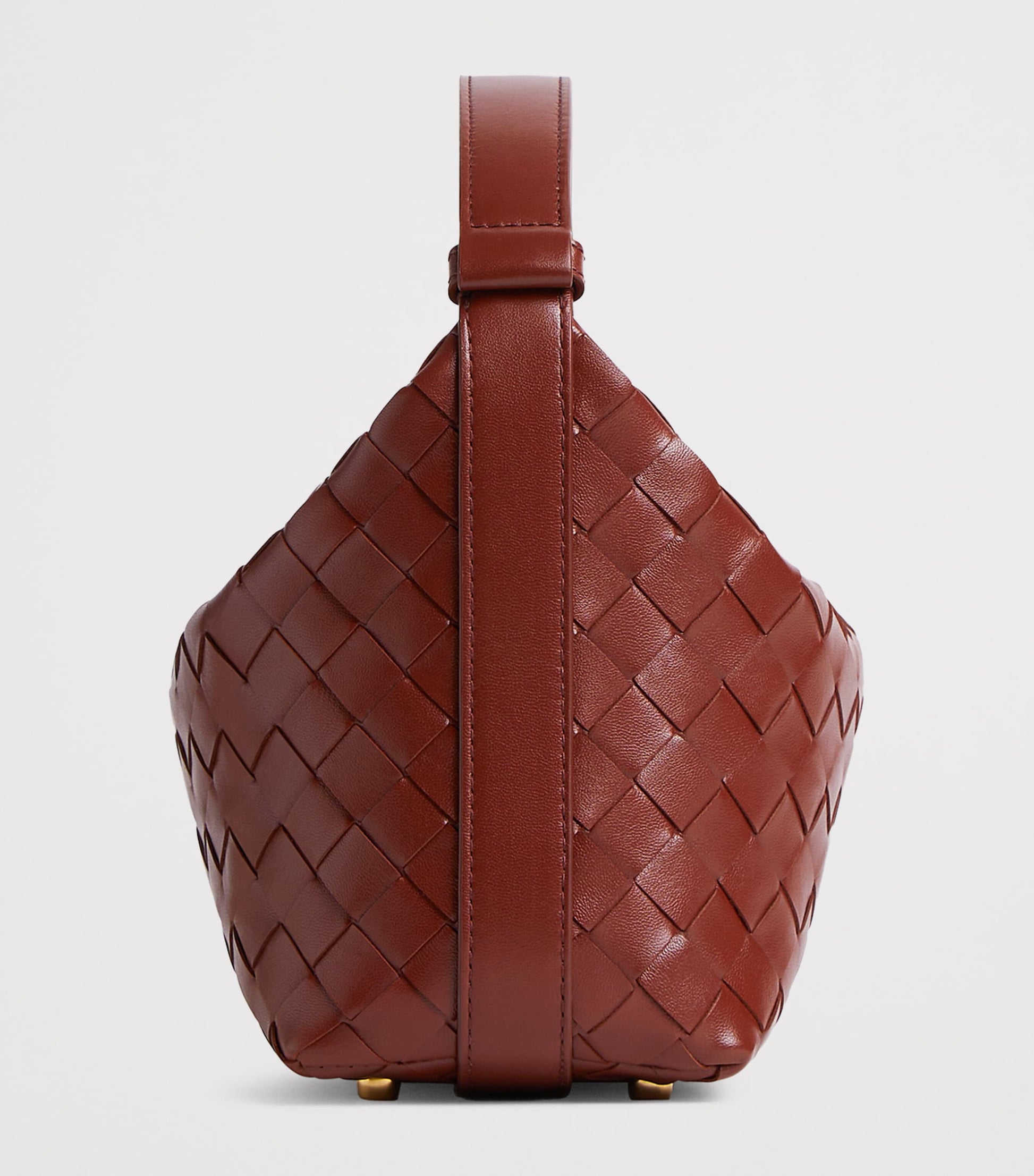 Bottega Veneta Brown Small Wallace Top-Handle Bag