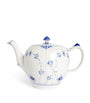 Blue Fluted Half Lace Teapot (1L)