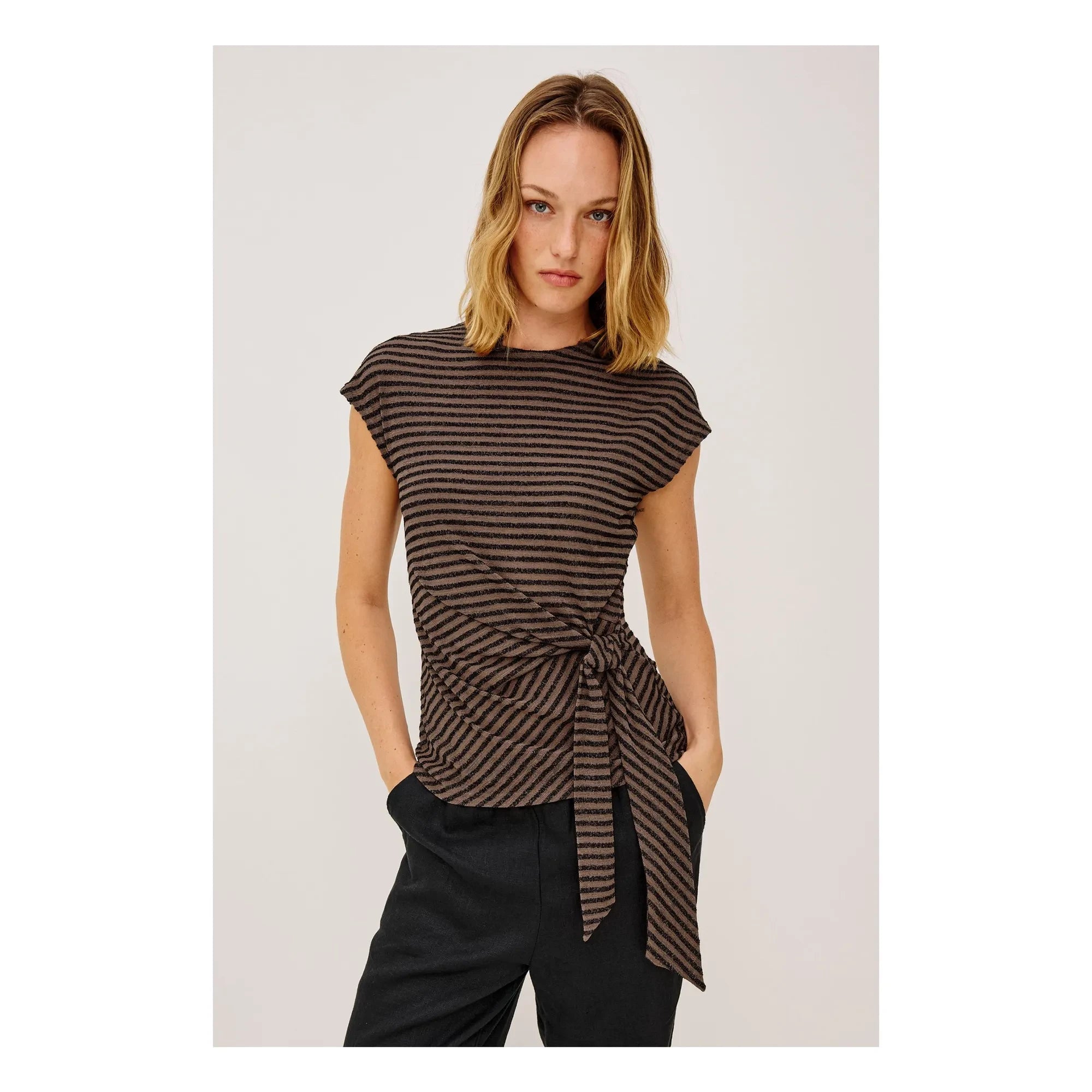 Rails - Gabbie Stripes Top | Chocolate