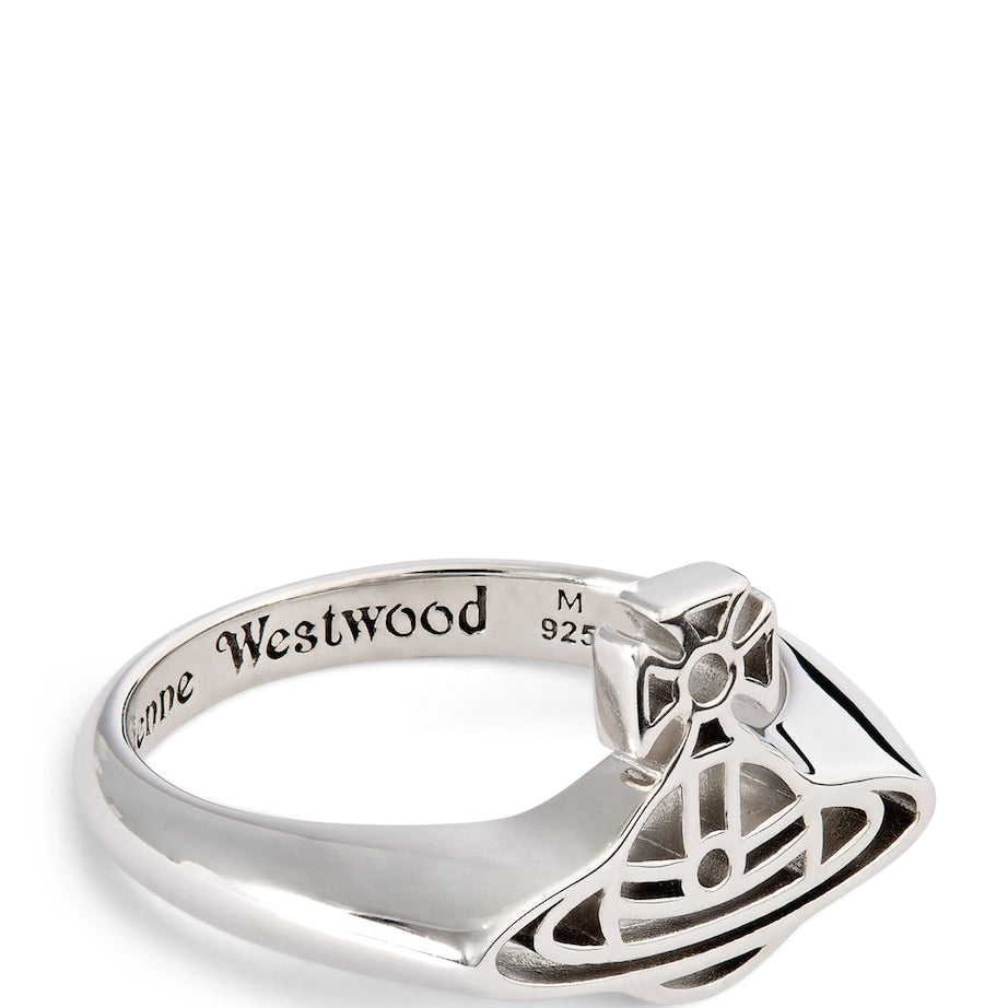 Platinum-Plated Sterling Silver Avon Orb Ring