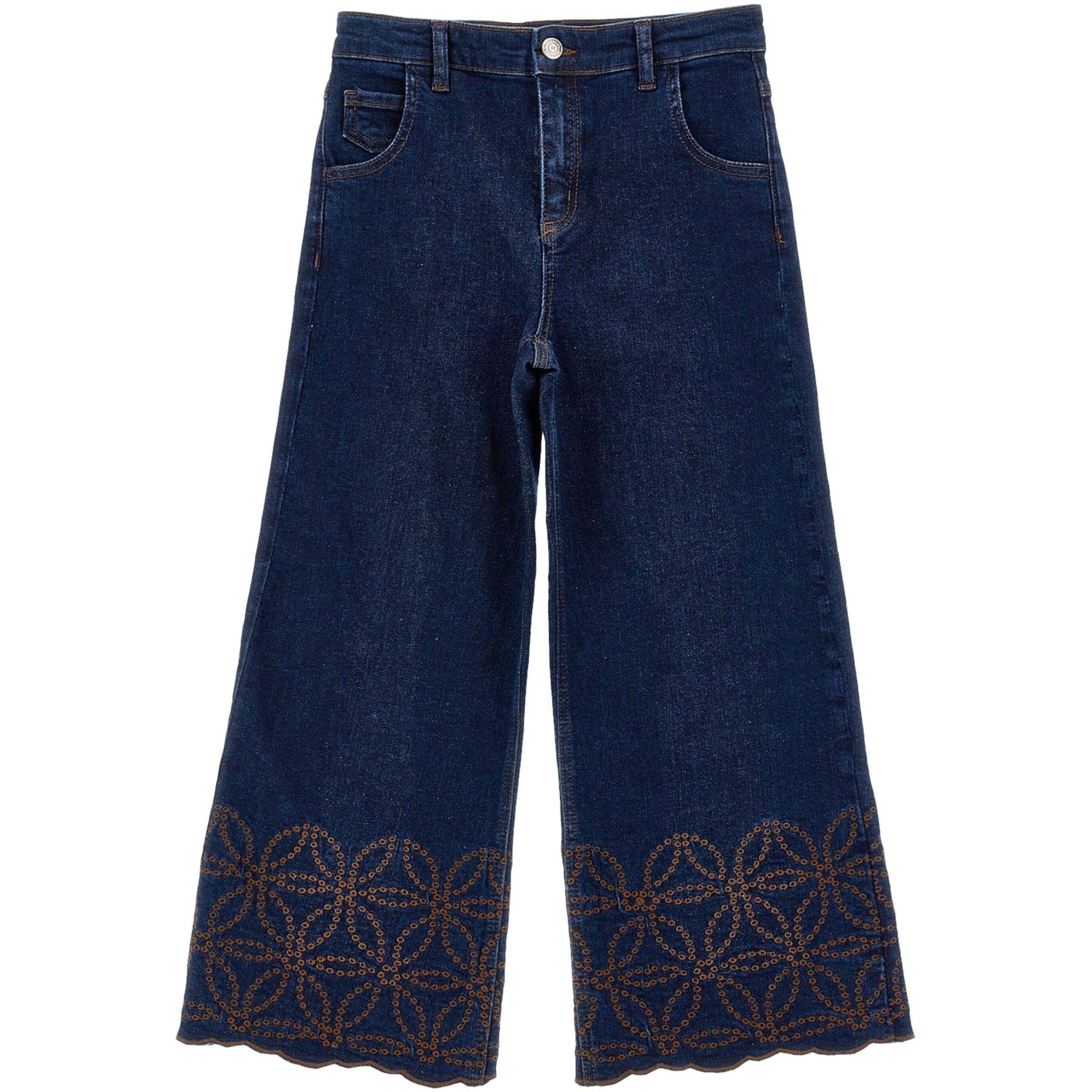 Embroidered-Detail Jeans (4-12 Years)