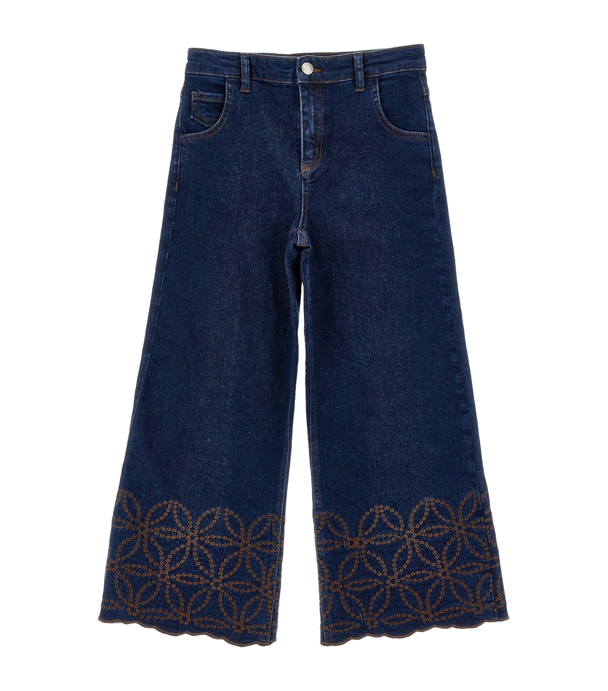 Embroidered-Detail Jeans (4-12 Years)