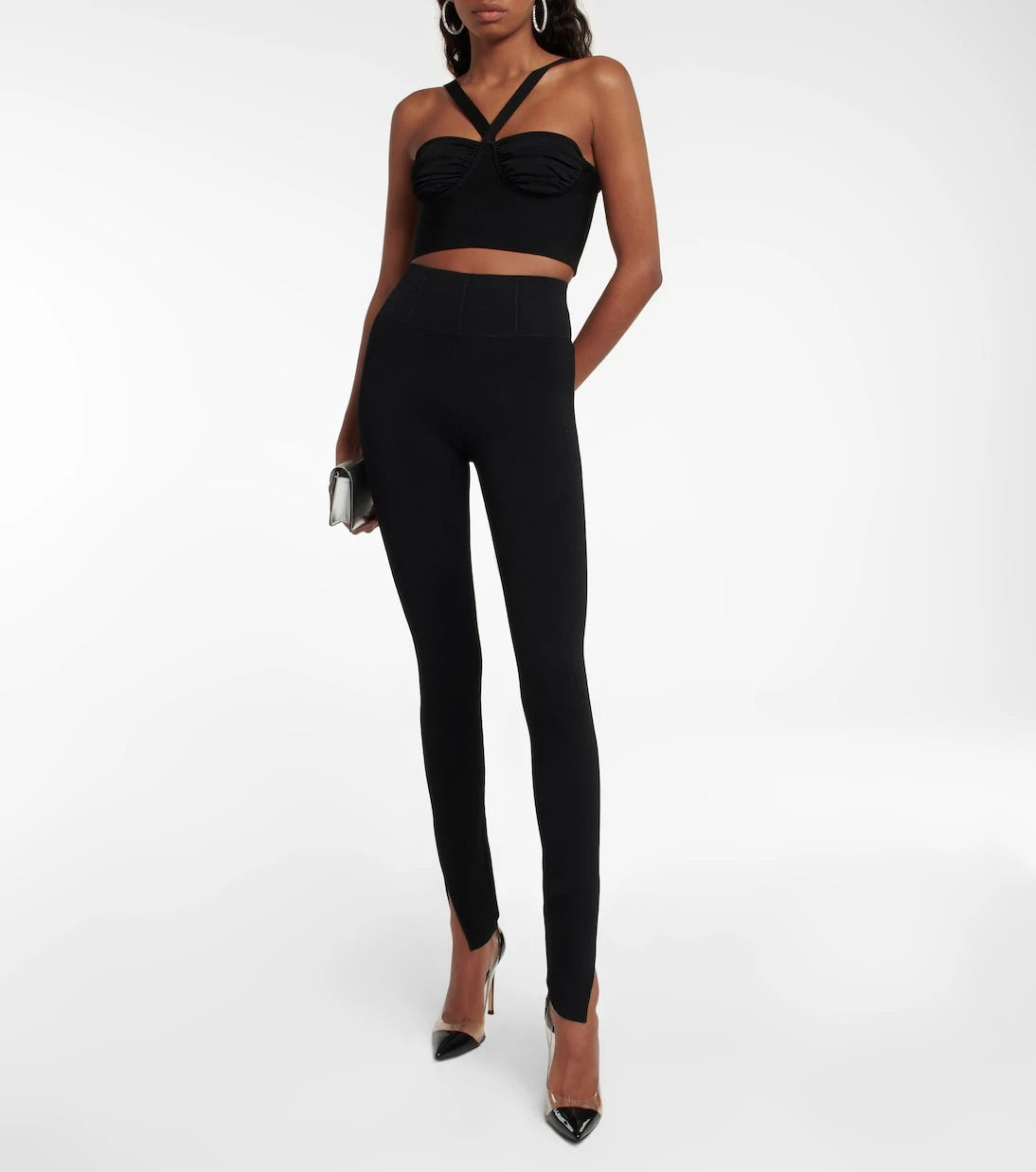 Galvan - Split-hem leggings
