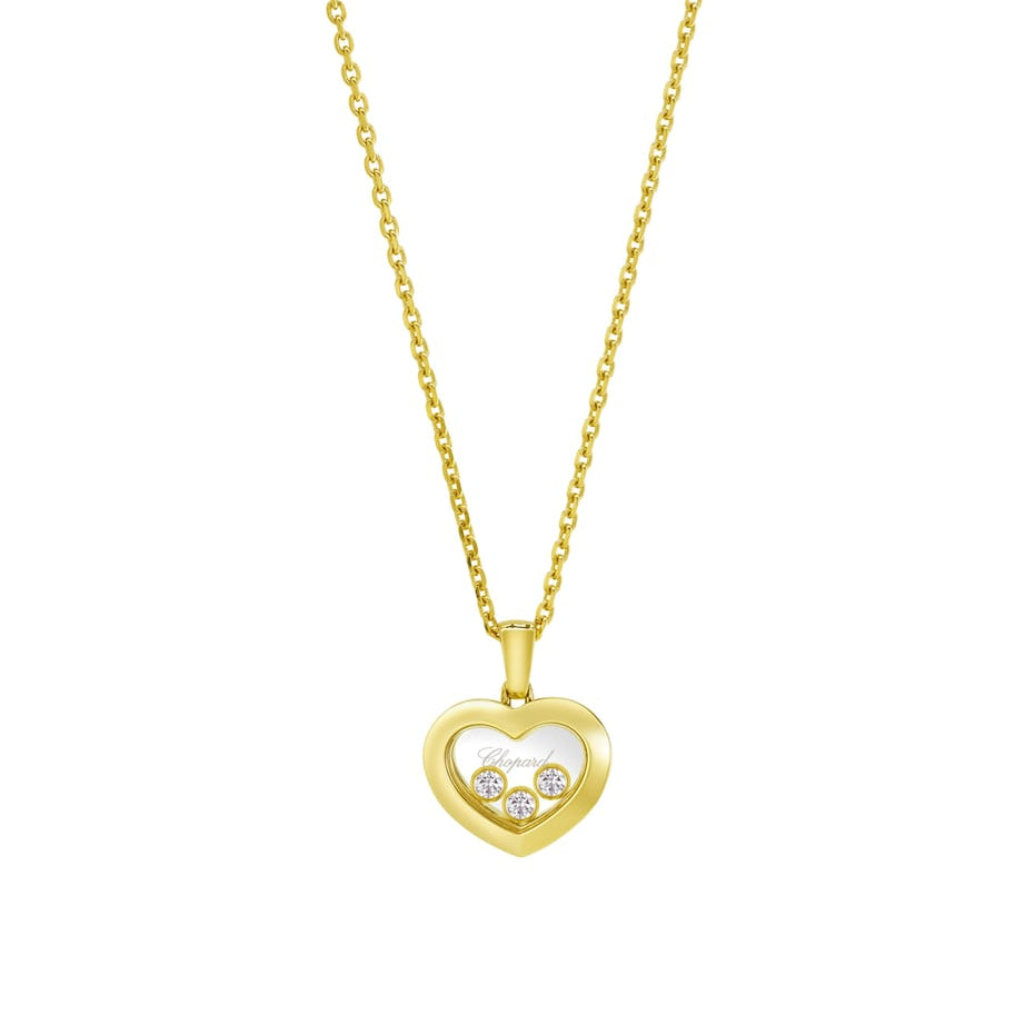 Yellow Gold and Diamond Happy Diamonds Icons Pendant Necklace