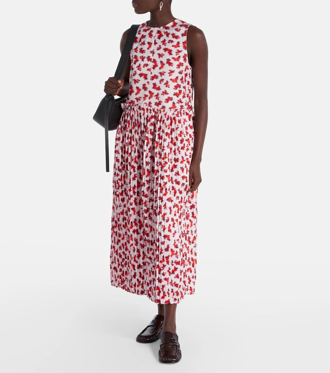Jil Sander - Floral pleated midi dress