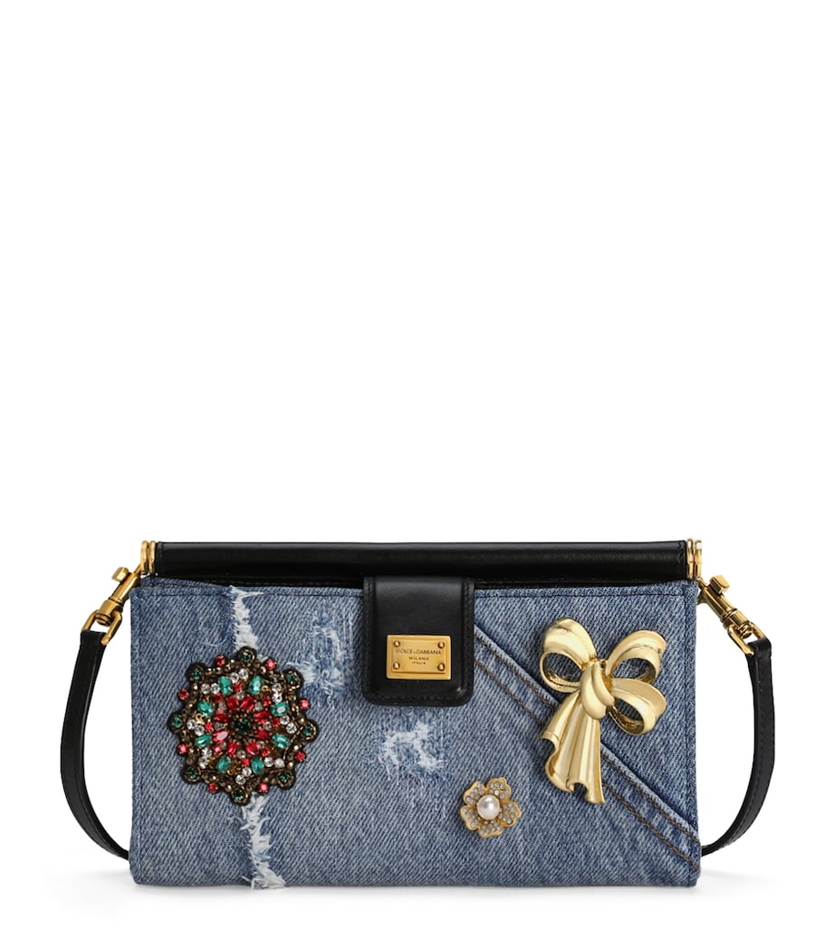 Dolce & Gabbana Multi Denim Embellished Mini Bag