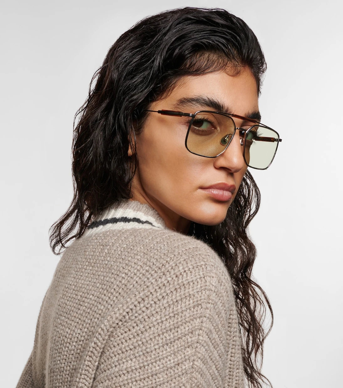 Brunello Cucinelli - Sartorial Sunset square sunglasses