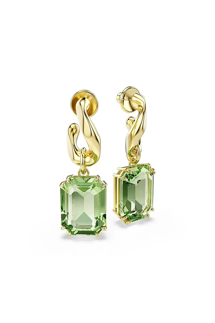 Swarovski kadın altın kaplama kristalli MILLENIA küpe