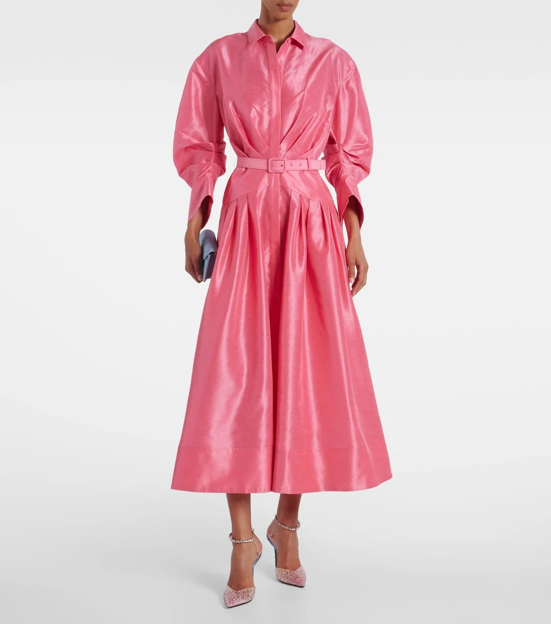 Rebecca Vallance - Maple belted gathered shirt dress