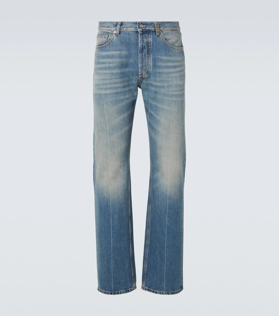 McQueen - Faded straight jeans