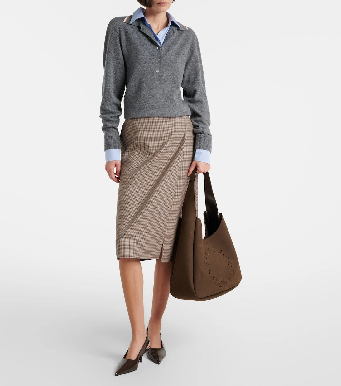 Stella McCartney - Layered virgin wool polo sweater