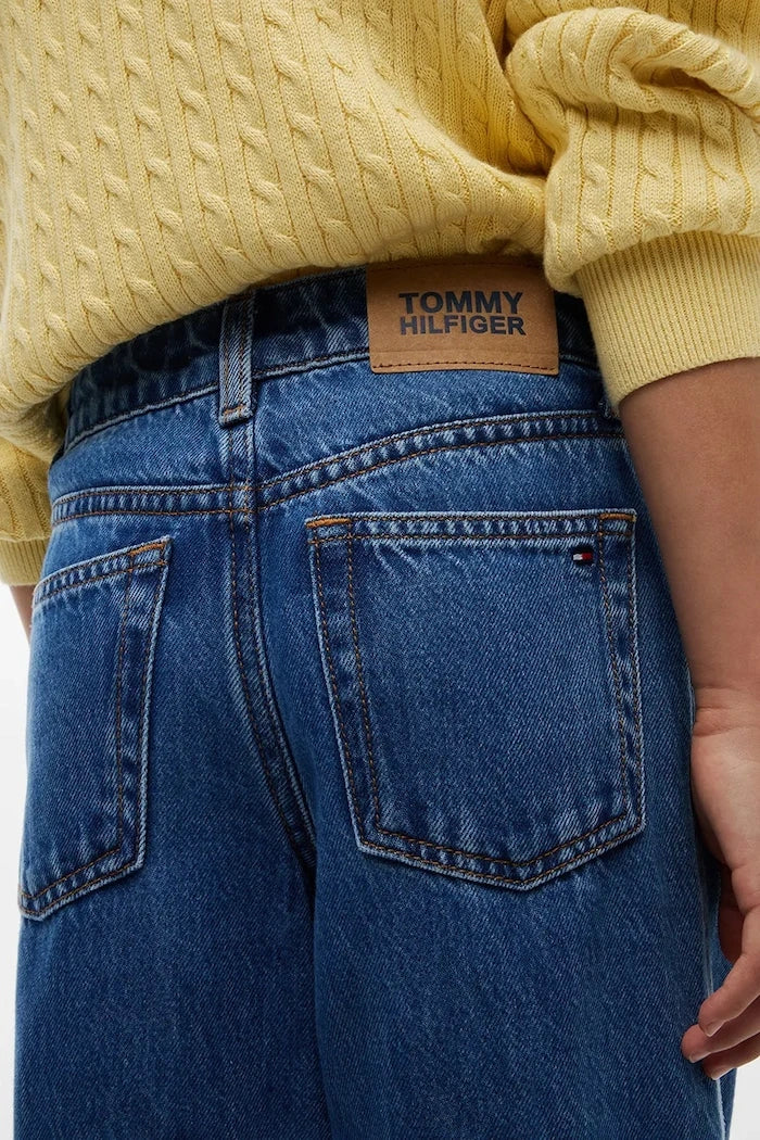 Tommy Hilfiger дънки wide leg за деца WIDE LEG