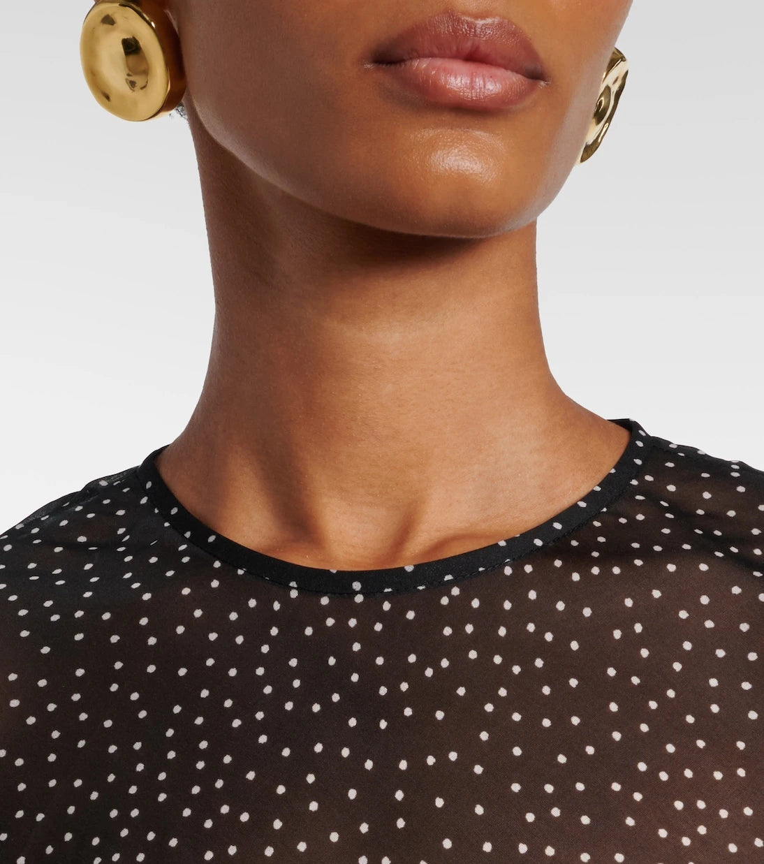 SIR - Polka-dot silk maxi dress