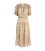 Ulla Johnson Ivory Silk Ruffled Nan Midi Dress