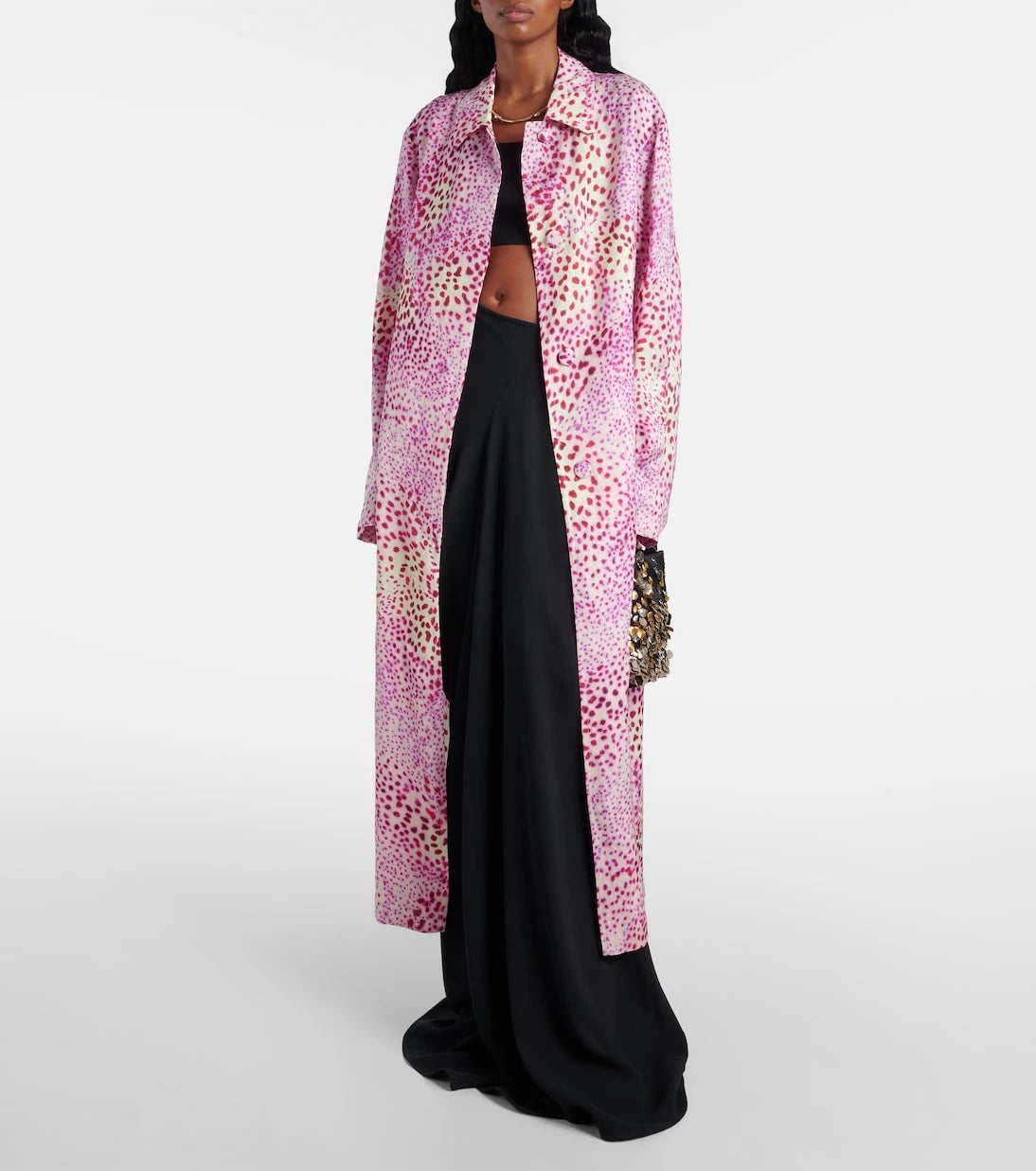 Dries Van Noten - Baskılı jakarlı palto