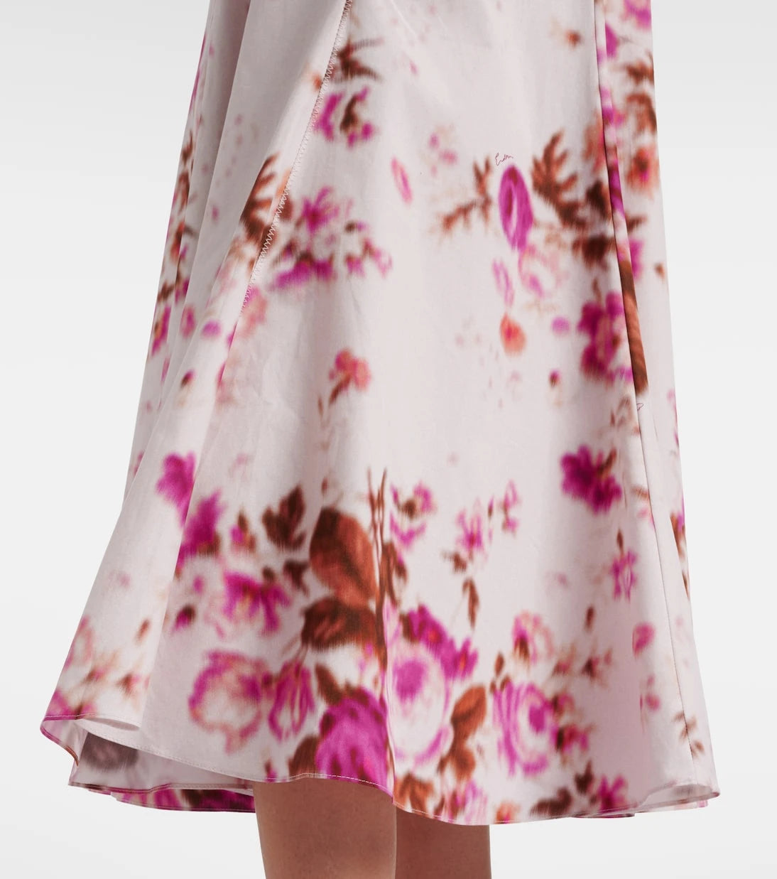 Erdem - Floral cotton poplin cocktail dress