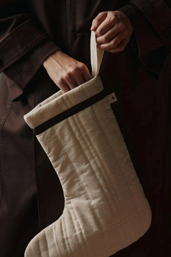 Коледен чорап ferm LIVING Vari Quilted 33 x 40 cm