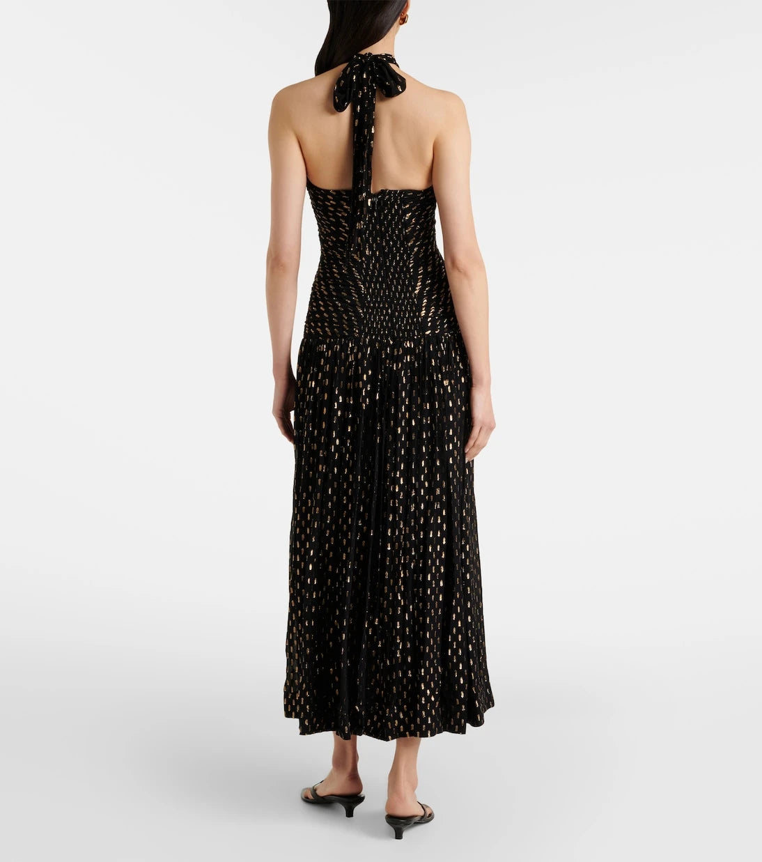 Zimmermann - Daylight halterneck lamé midi dress