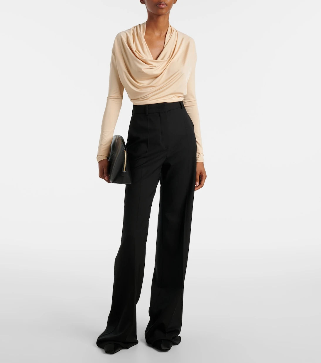 Tove - Fina draped jersey top