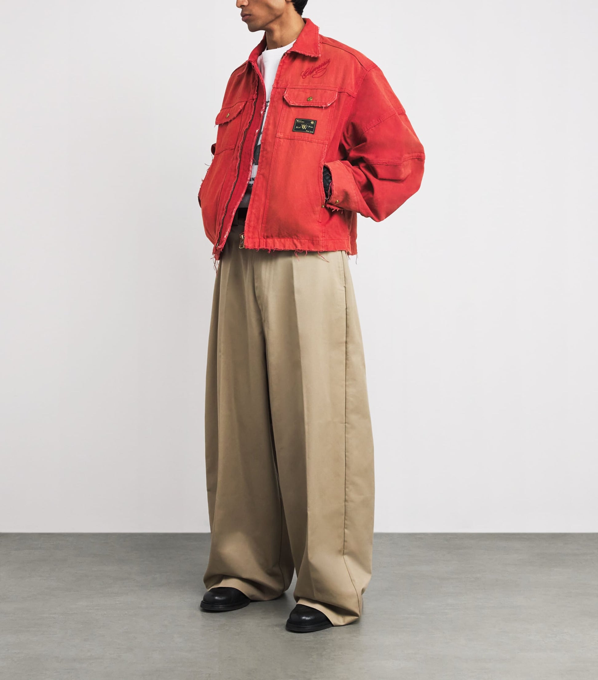 Red Cotton Canvas Stockton Jacket