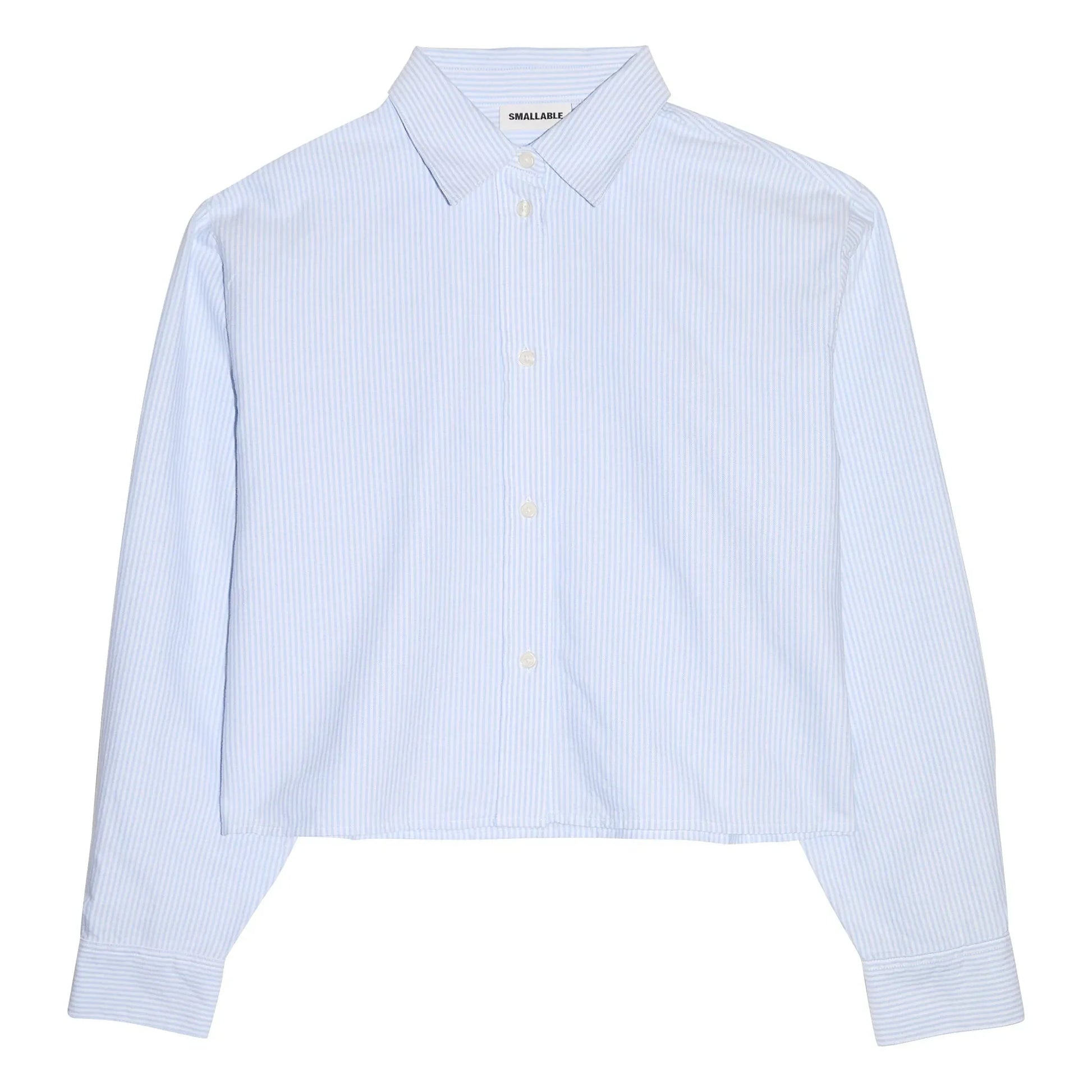 Smallable Woman - Striped Chili Short Shirt | Ice Blue