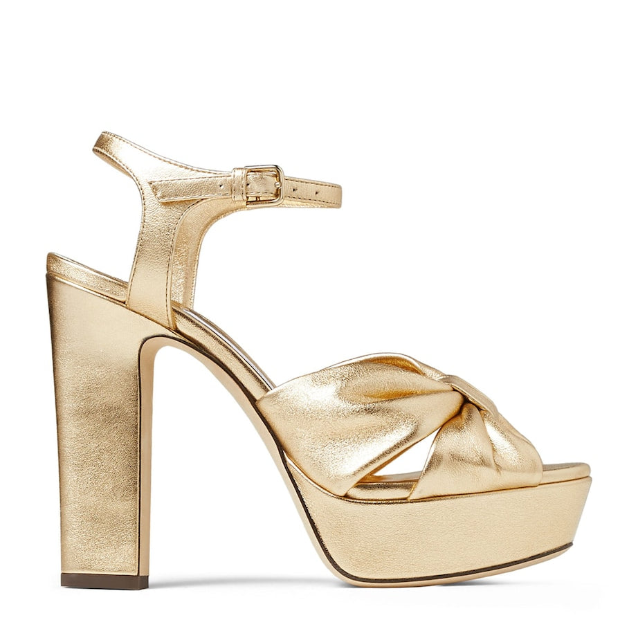 Gold Heloise 120 Platform Sandals