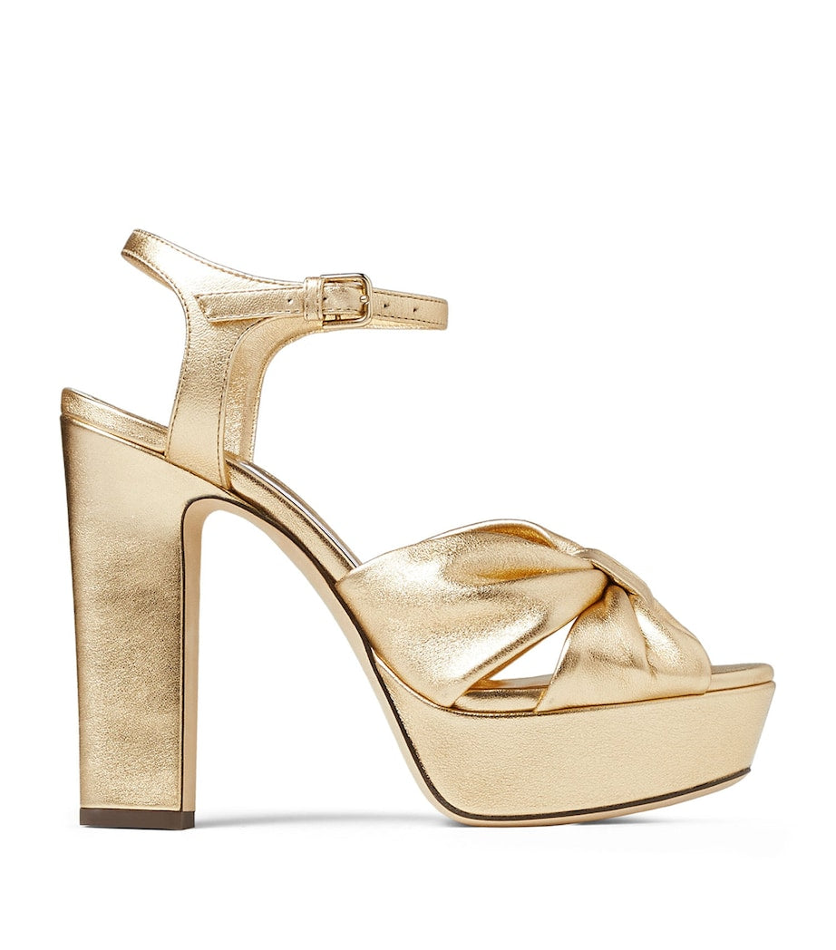 Gold Heloise 120 Platform Sandals