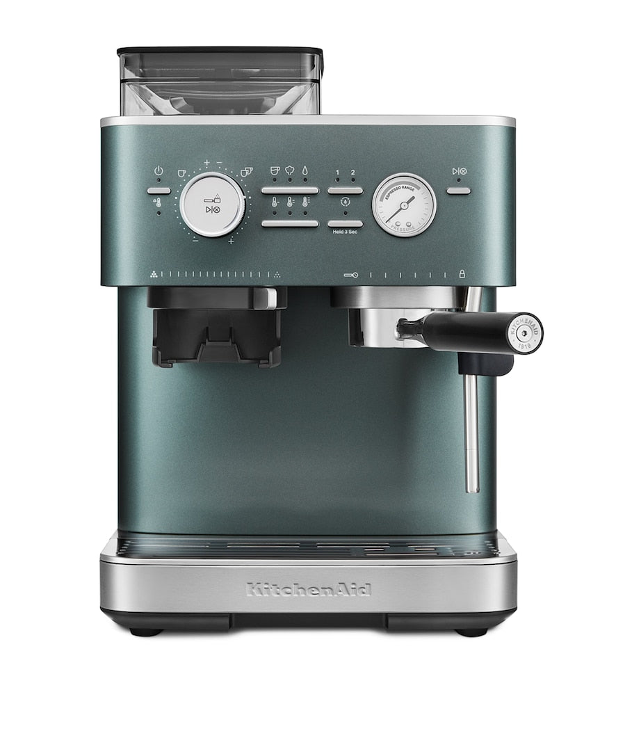 Semi Automatic Espresso Machine with Burr Grinder