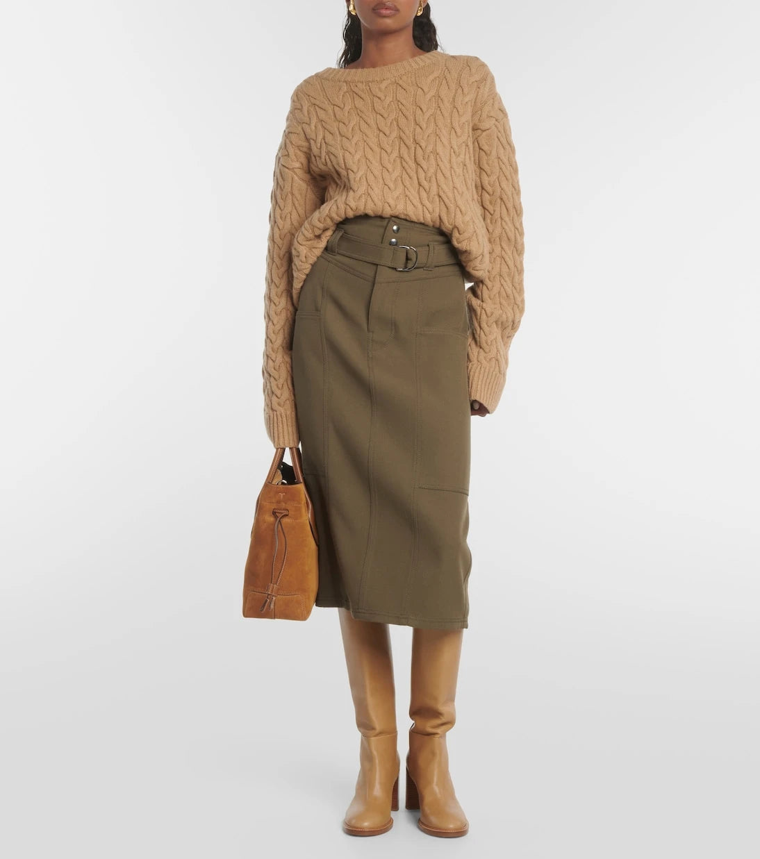 Tod's - Wool midi skirt