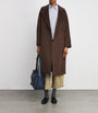 Weekend Max Mara Brown Virign Wool Double-Breasted Coat